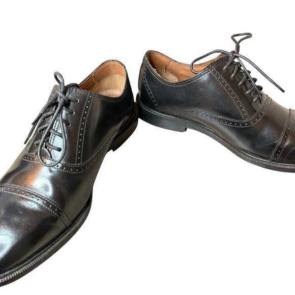 Rockport | Black Leather Cap-toe Oxford Shoes | Sz 9 - Picture 4 of 10